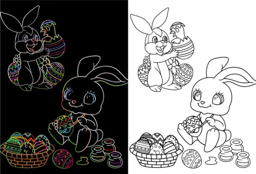 Obrázek škrabací Mark 9 ks 13 velikonoce