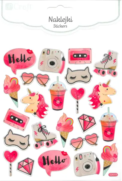 Samolepky papírové DPNK-229 pinky gadgets DP