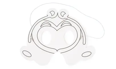 Škraboška Tinting 02 opička