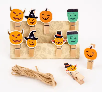 Kolíčky dekorační Shapes 10 dýně