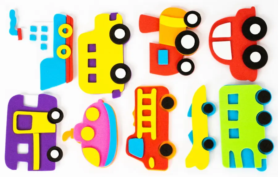 Samolepky pěnové 3D 02 auta