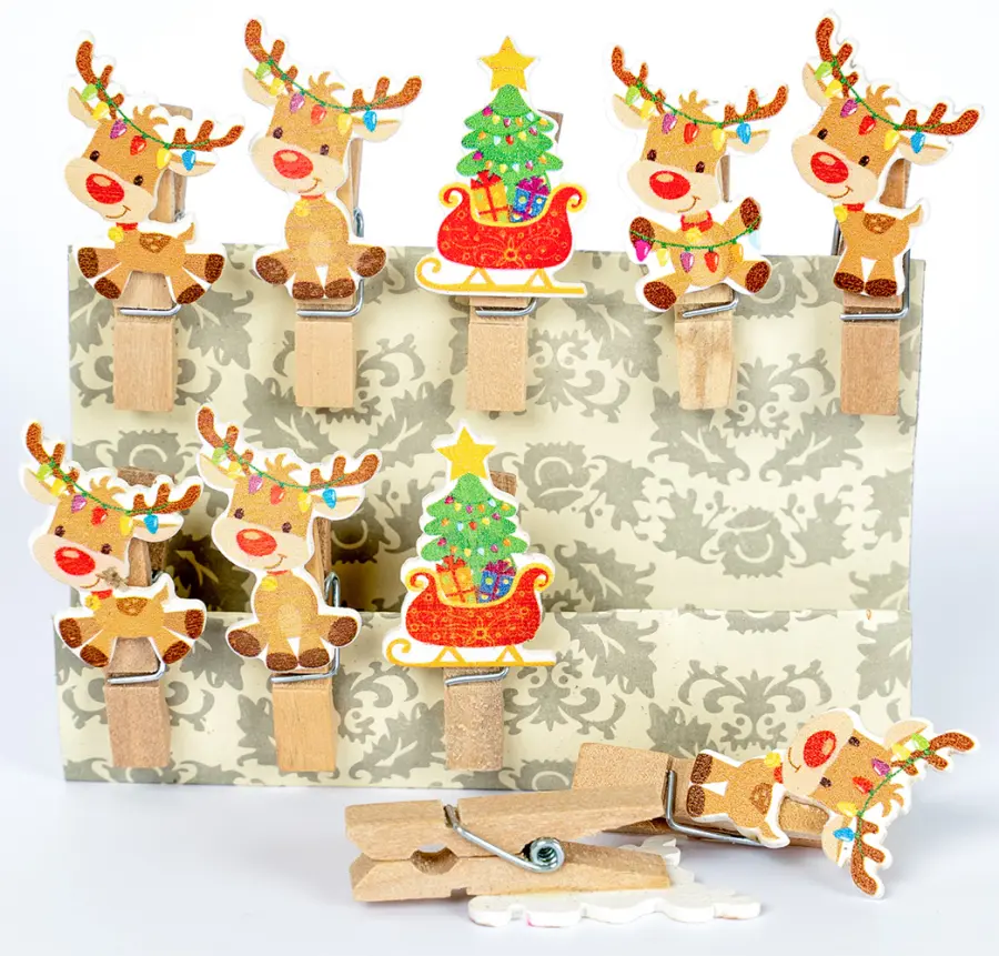 Kolíčky dekorační Winter 01 sob