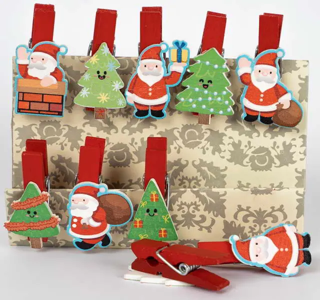 Kolíčky dekorační Winter 04 Vánoce