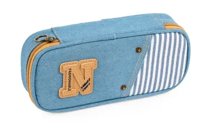 Penál etue Denim 2 světle modrý