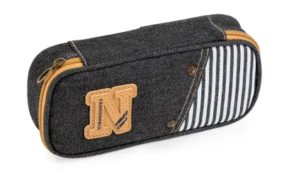 Penál etue Denim 3 černý