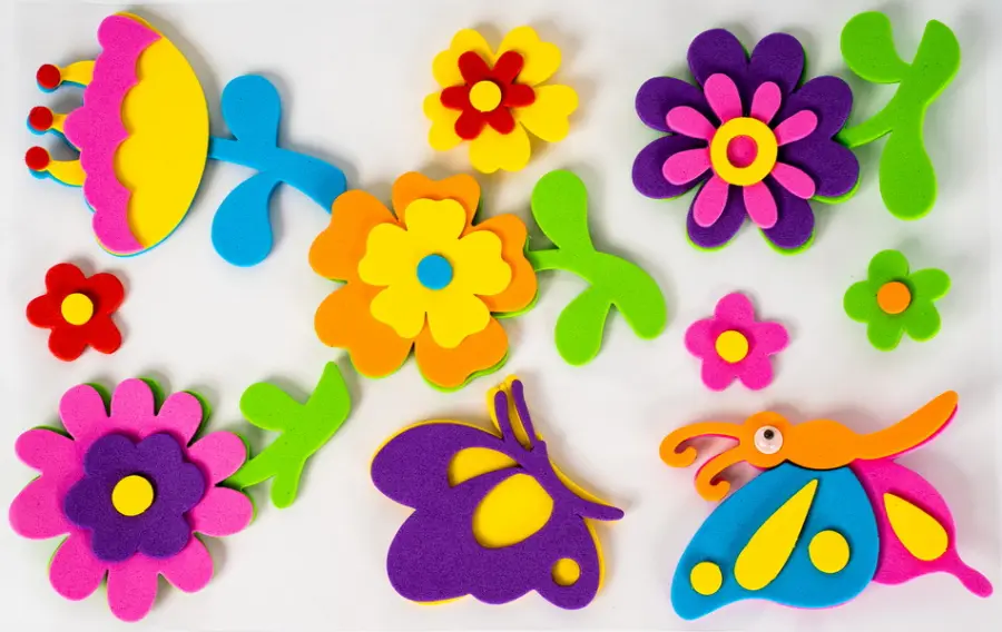 Samolepky pěnové 3D 11 kytky