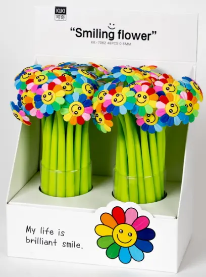 Pero gelové Silky 01 Smilling flower mix