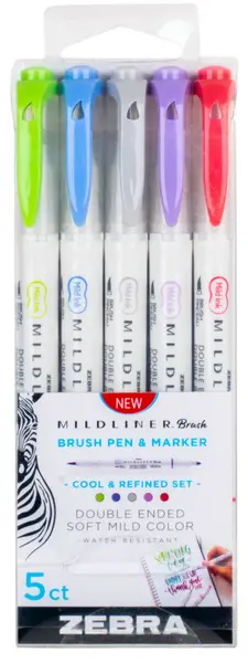 Popisovač Mildliner Cool & Refined 5 barev