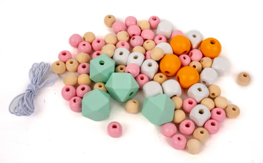 Korálky dřevěné GRKO-101 Pastel DP