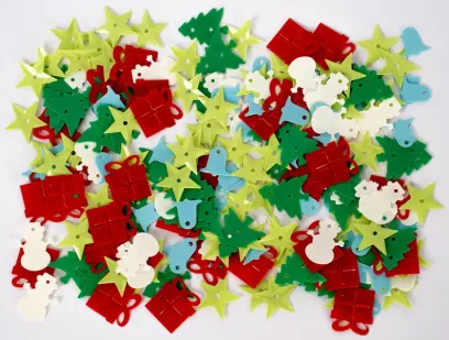 Flitry Vánoce DPCE-034 mix barev DP