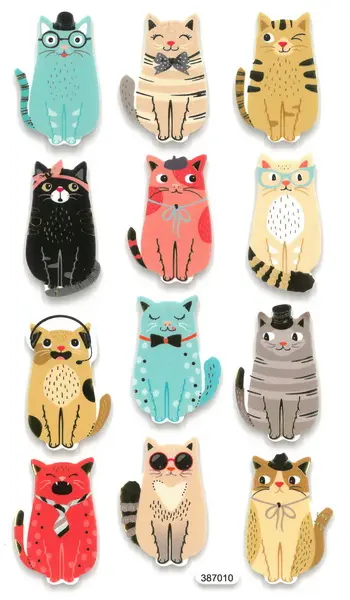 Samolepky pěnové DPPI-016 kočky DP