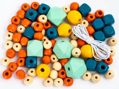 Korálky dřevěné GRKO-114 Dusty pastel DP