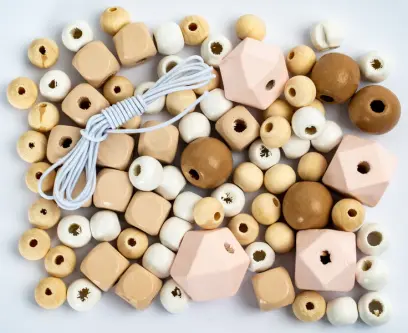 Korálky dřevěné GRKO-115 Nude DP