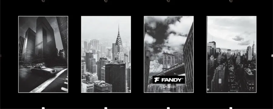 Rámy euroklip plexi gallery 4x10x15 černé