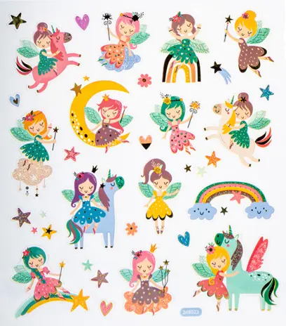 Samolepky papírové DPNK-160 víly DP