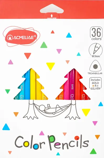 Pastelky 36 trojhranné Acmeliae