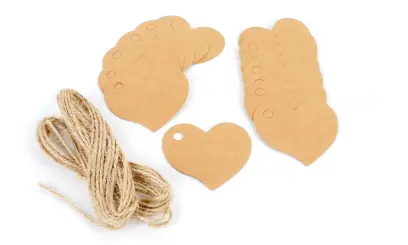 Jmenovky na dárky srdce