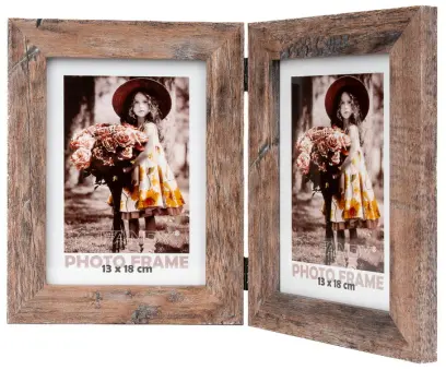 Fotorámeček Narvik 13x18/2 3 hnědý