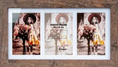 Fotorámeček Narvik gallery 02 3 hnědý
