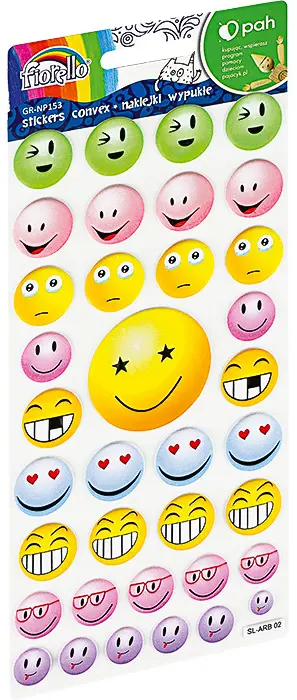 Samolepky plastické GR-NP153 emotikony