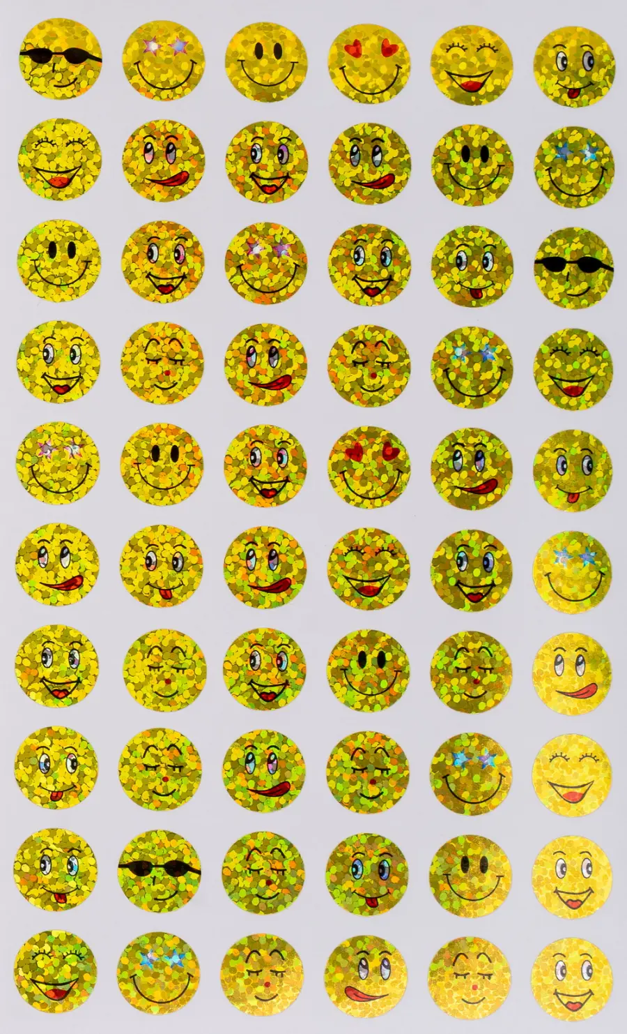 Samolepky papírové Smile 03 5 ks
