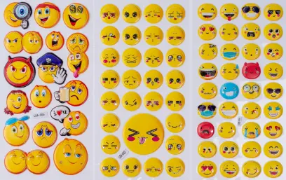 Samolepky plastické Adore 6 ks 02