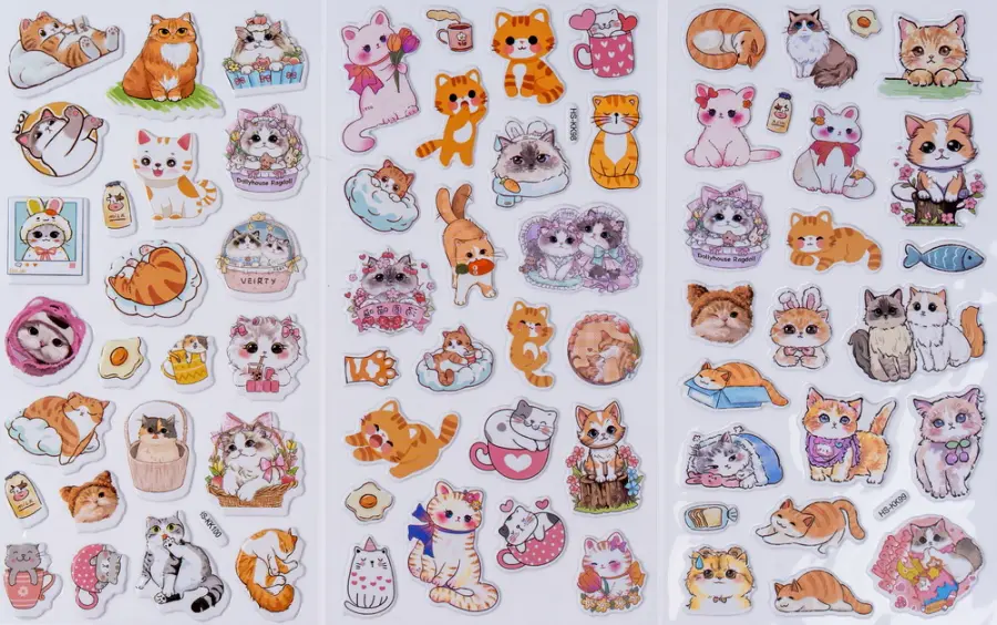 Samolepky plastické Adore 6 ks 07