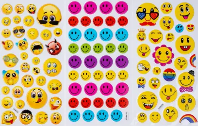 Samolepky plastické Adore 6 ks 08