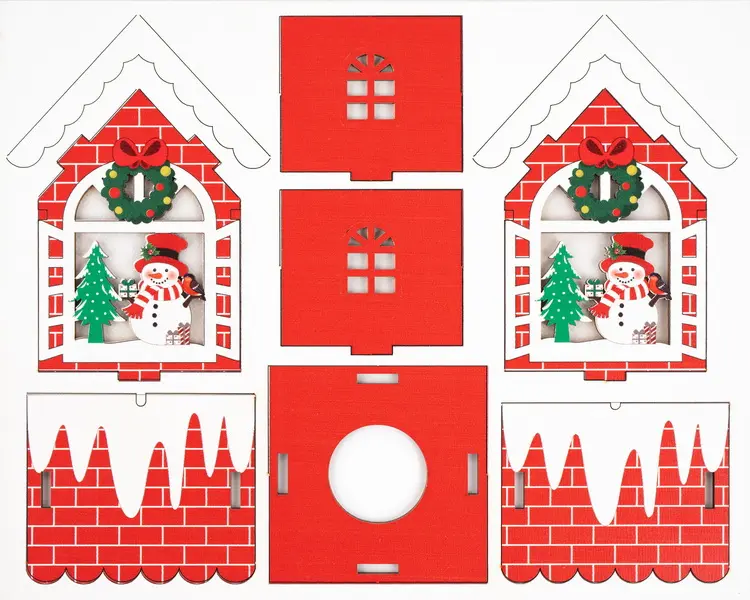 Ozdoba dřevěná Color Christmas 01