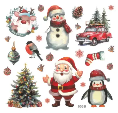 Samolepky papírové Christmas 01