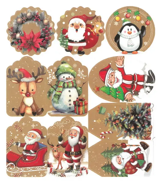 Jmenovky na dárky Christmas 02