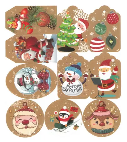 Jmenovky na dárky Christmas 04