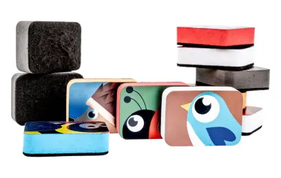 Houba stírací magnetická Animal na tabule