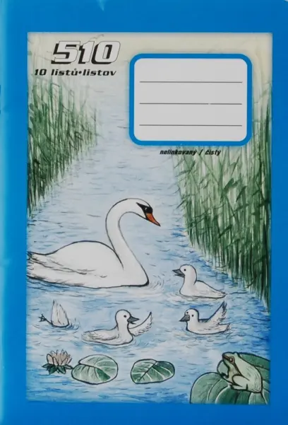 Sešit 510 bezdřevý, formát A5, 10 listů, čistý Školáček