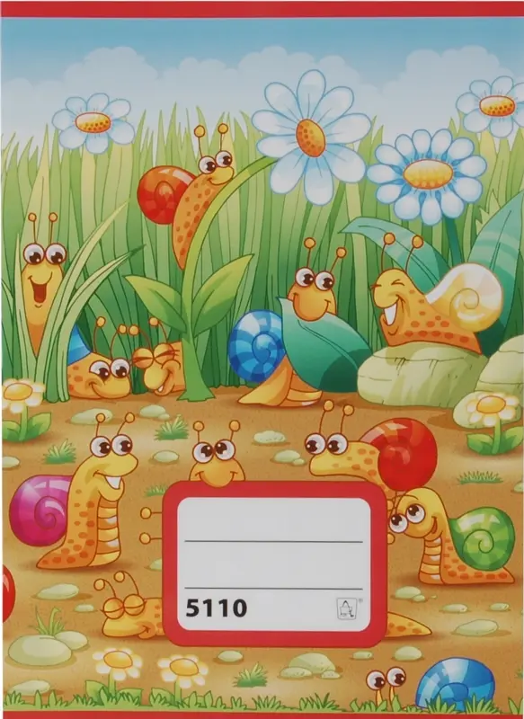 Sešit 5110 bezdřevý, formát A5, 10 listů, čtverečky 10 x 10 mm Školáček