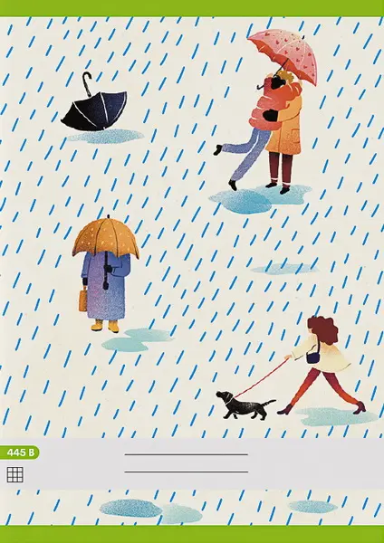 Sešit 445 bezdřevý, formát A4, 40 listů, čtverečky 5 x 5 mm