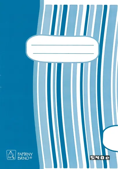 Sešit 540 recyklovaný, formát A5, 40 listů, čistý