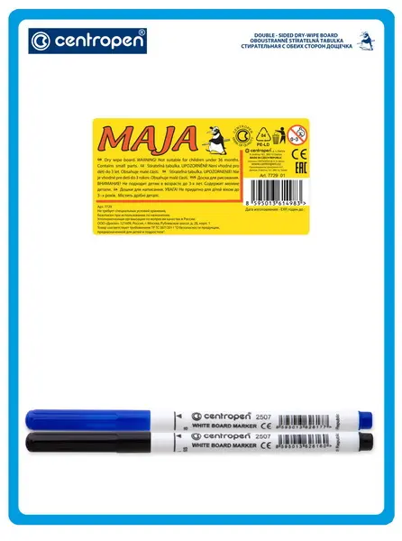 Tabulka 7729 stíratelná 18x24 cm oboustranná vč. 2507