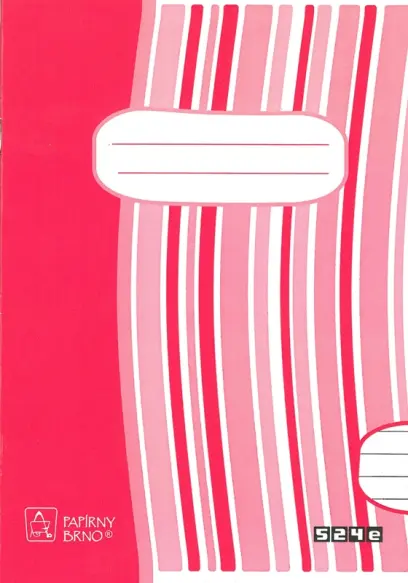 Sešit 524 recyklovaný, formát A5, 20 listů, linkovaný - 8 mm