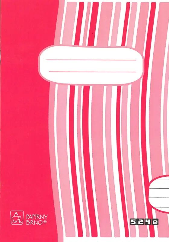 Sešit 524 recyklovaný, formát A5, 20 listů, linkovaný - 8 mm