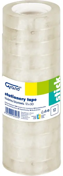 Páska lepicí 12 mm x 30 m věž 12 ks