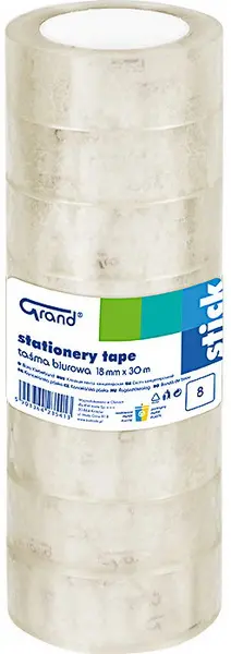 Páska lepicí 18 mm x 30 m věž 8 ks