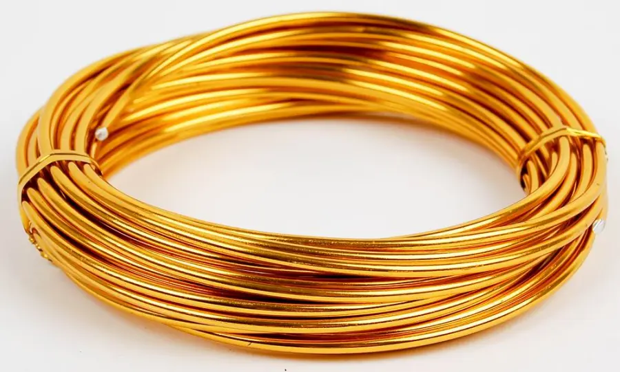 Drátek dekorační 5 m zlatý DP