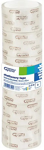 Páska lepicí 24 mm x 10 m věž 6 ks