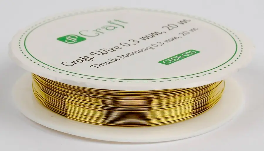 Drátek dekorační 20 m zlatý DP