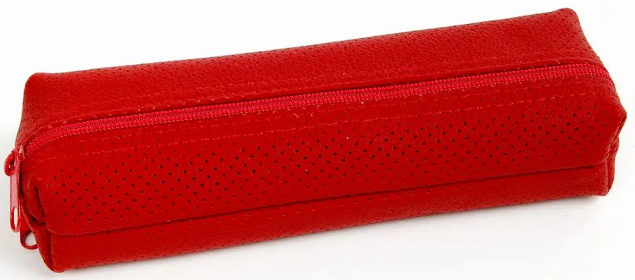 Penál etue se 2 zipy Jeans 2 zelený