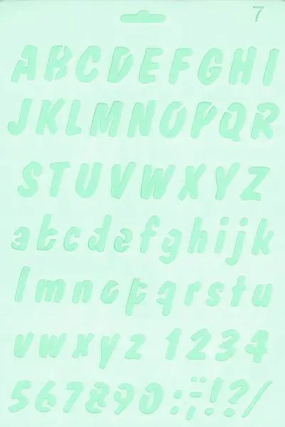 Šablona Silhouette 16 Alphabet