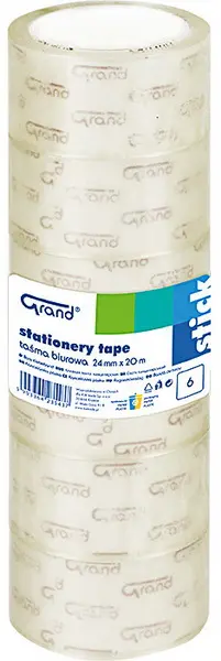 Páska lepicí 24 mm x 20 m věž 6 ks