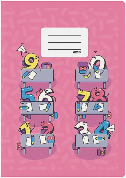 Sešit 4210 bezdřevý formát A4 čtverečkovaný 20 listů 10 x 10 mm