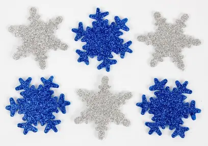 Samolepky pěnové 14 vločky